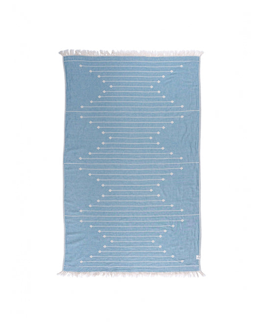 Cotton Southwestern Peshtemal Towel - Lyson Blue