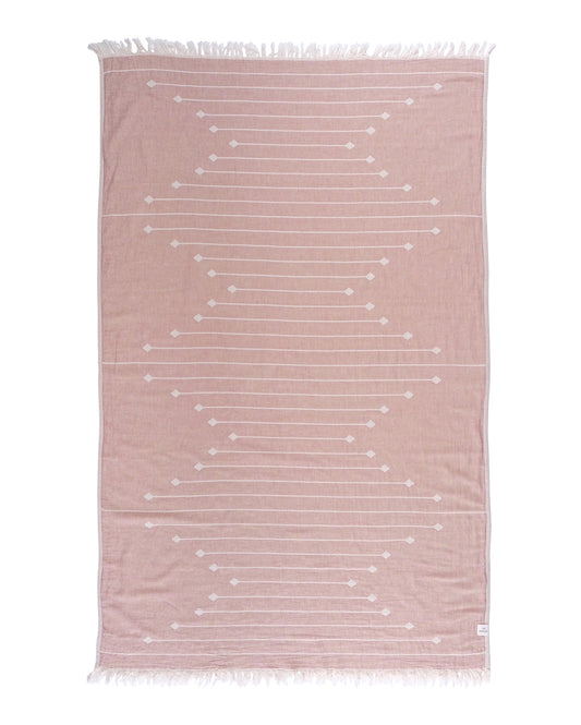 Cotton Southwestern Peshtemal Towel - Mousse