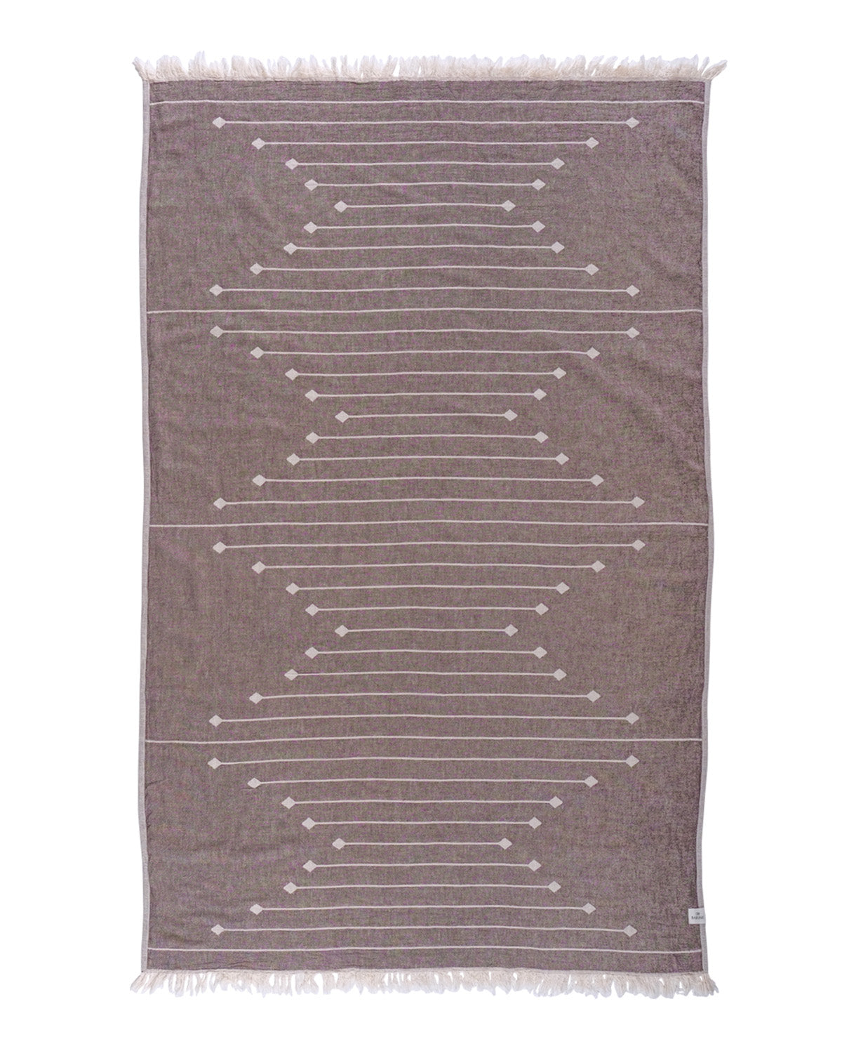 Cotton Southwestern Peshtemal Towel - Wine