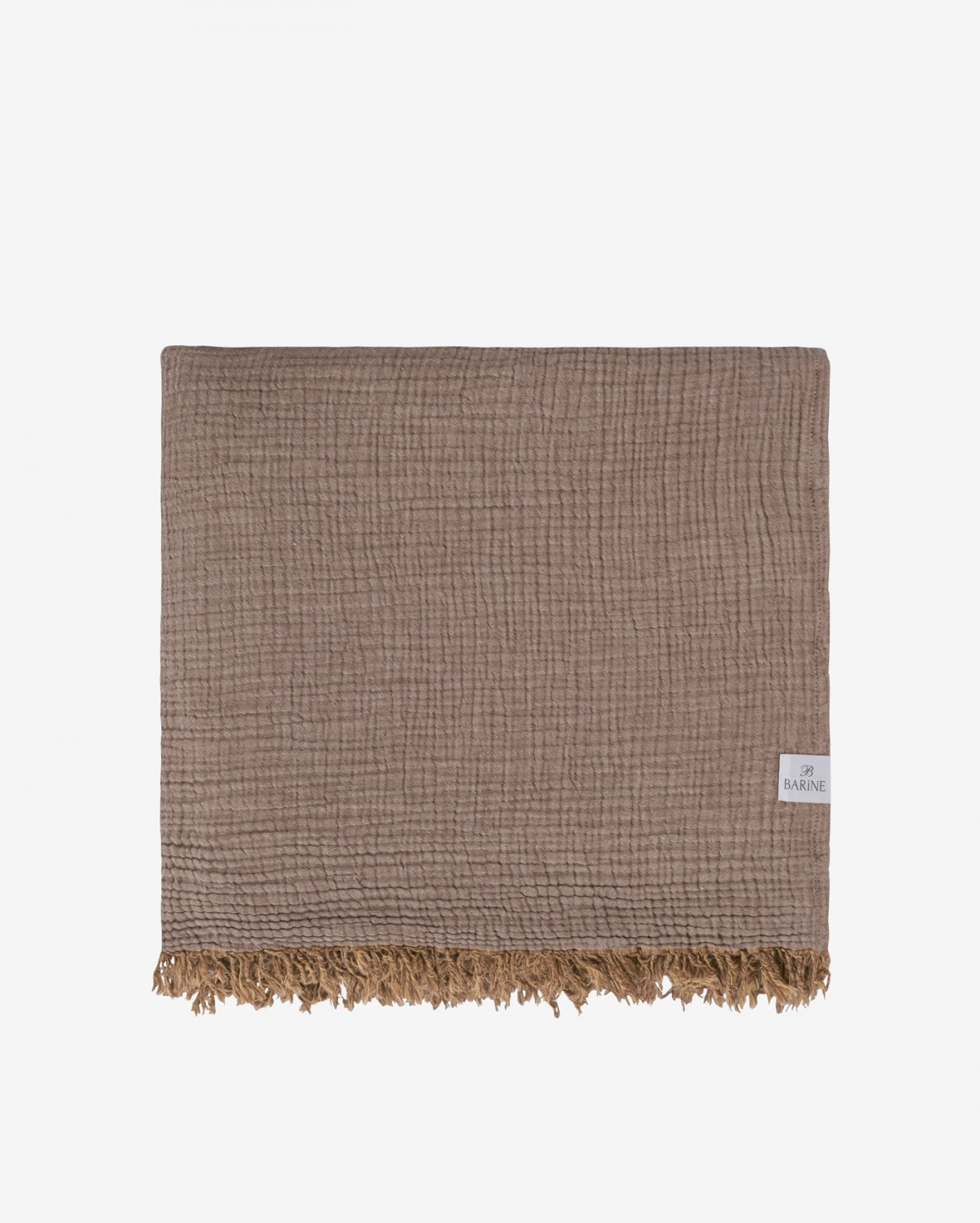 Cocoon Muslin Cotton Blanket- Bison & Oak Buff