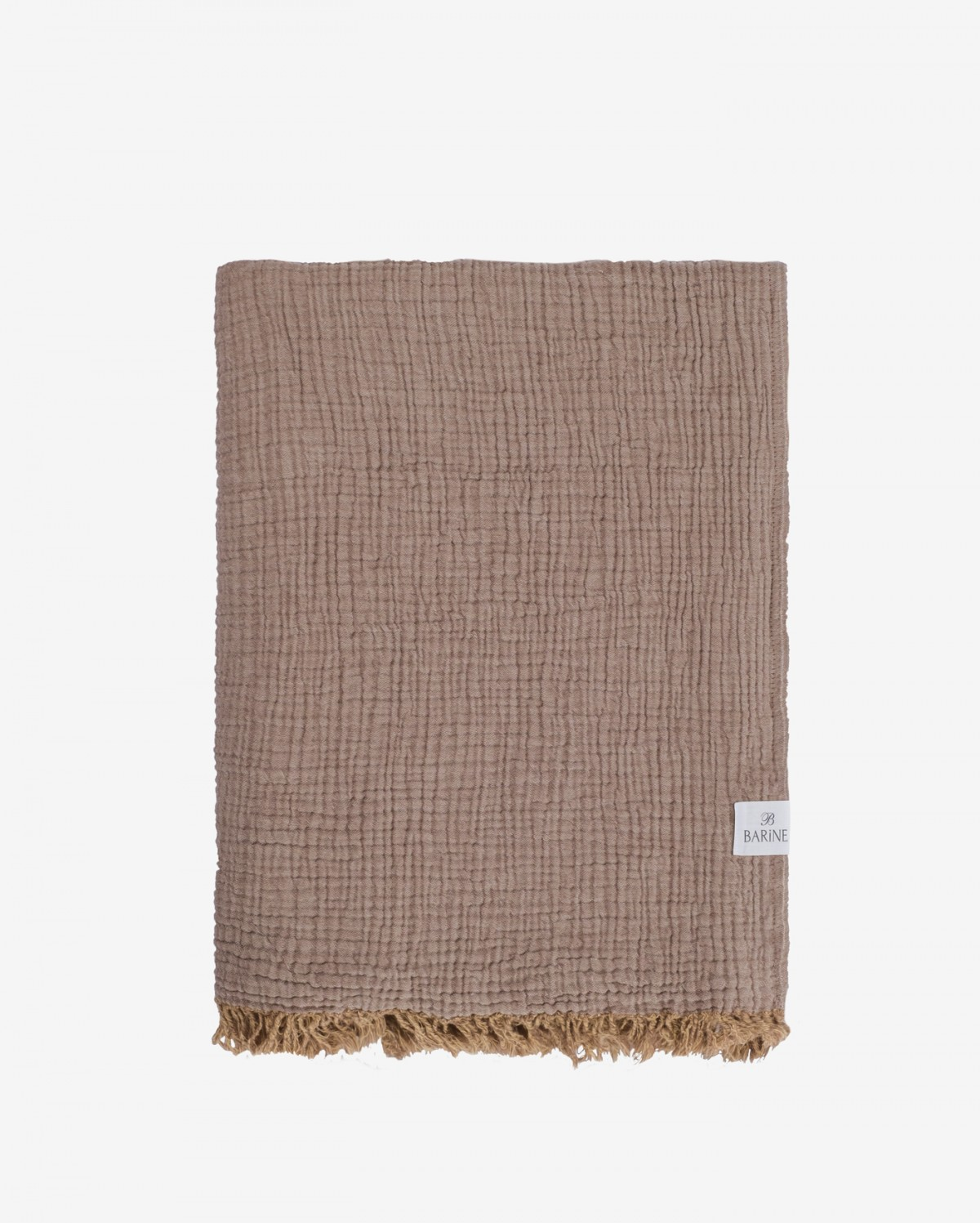 Cocoon Muslin Cotton Throw - Bison & Oak Buff