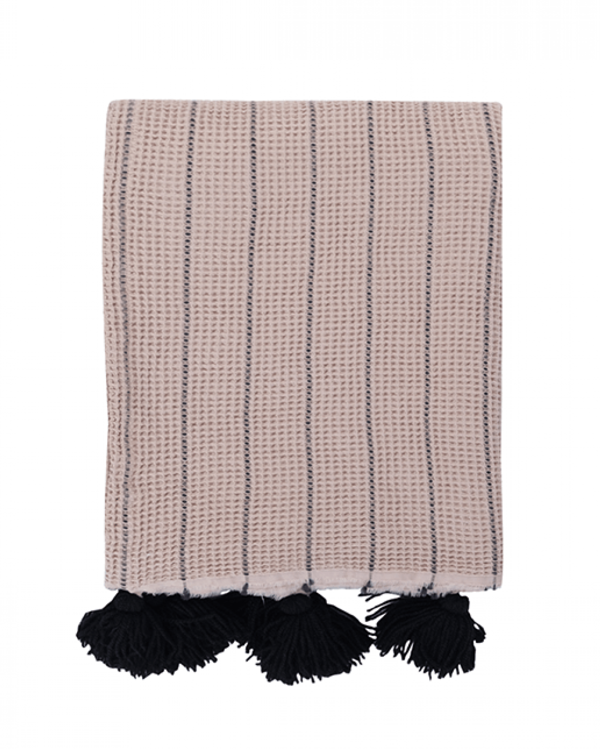 Buhur Cotton Throw - Beige & Black