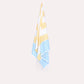 Cotton Peshtemal Towel-Blue & Yellow