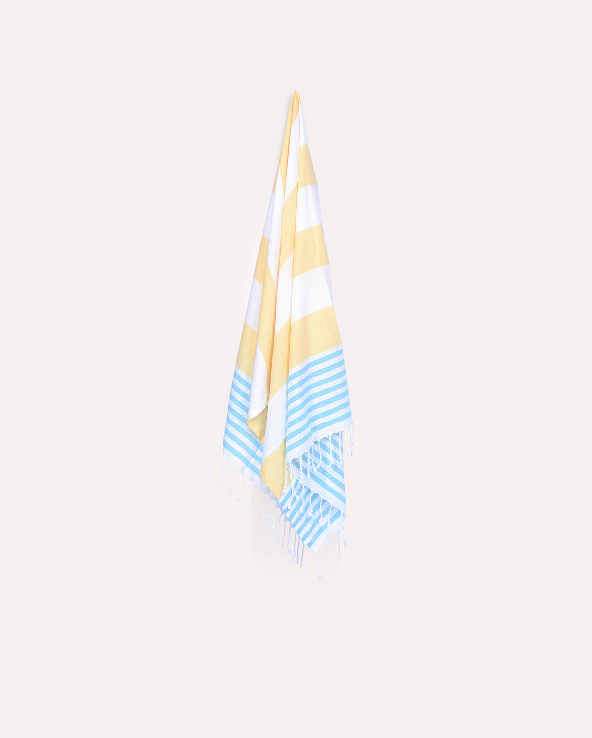 Cotton Peshtemal Towel-Blue & Yellow