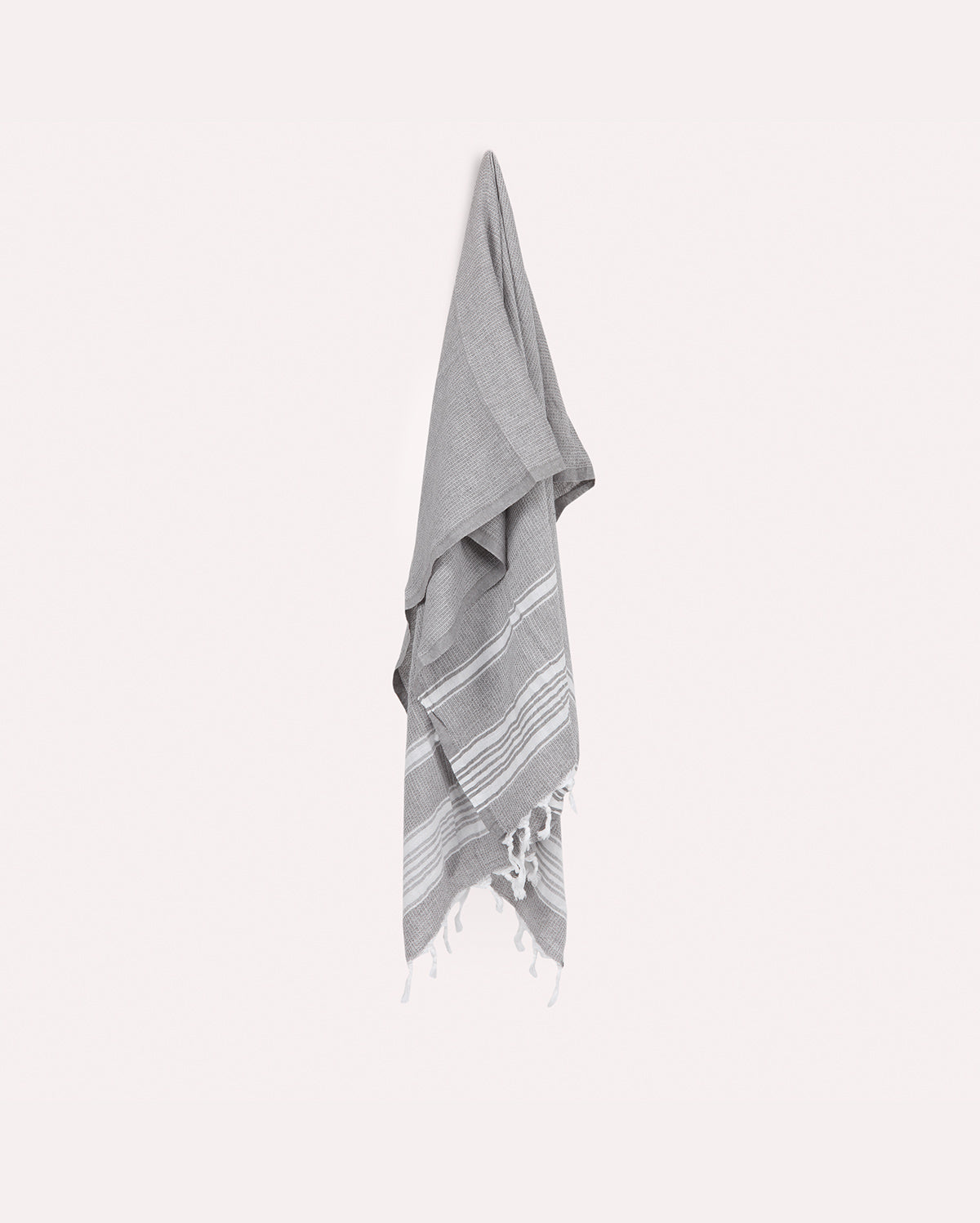 Recycled Cotton Peshtemal Towel - Grey