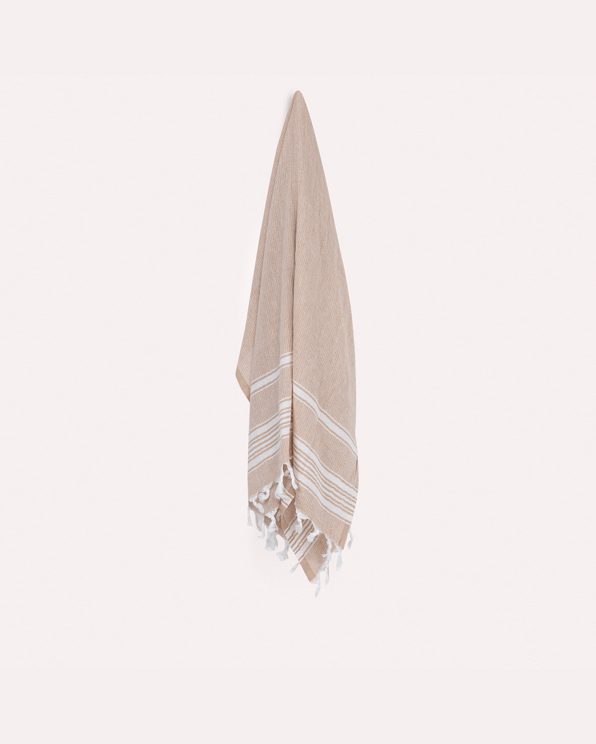 Recycled Cotton Peshtemal Towel - Beige