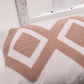 Zigzag Embroidery Cushion Cover - Cream & Ecru