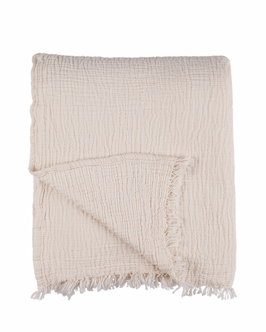 Cocoon Muslin Cotton Blanket- Ecru