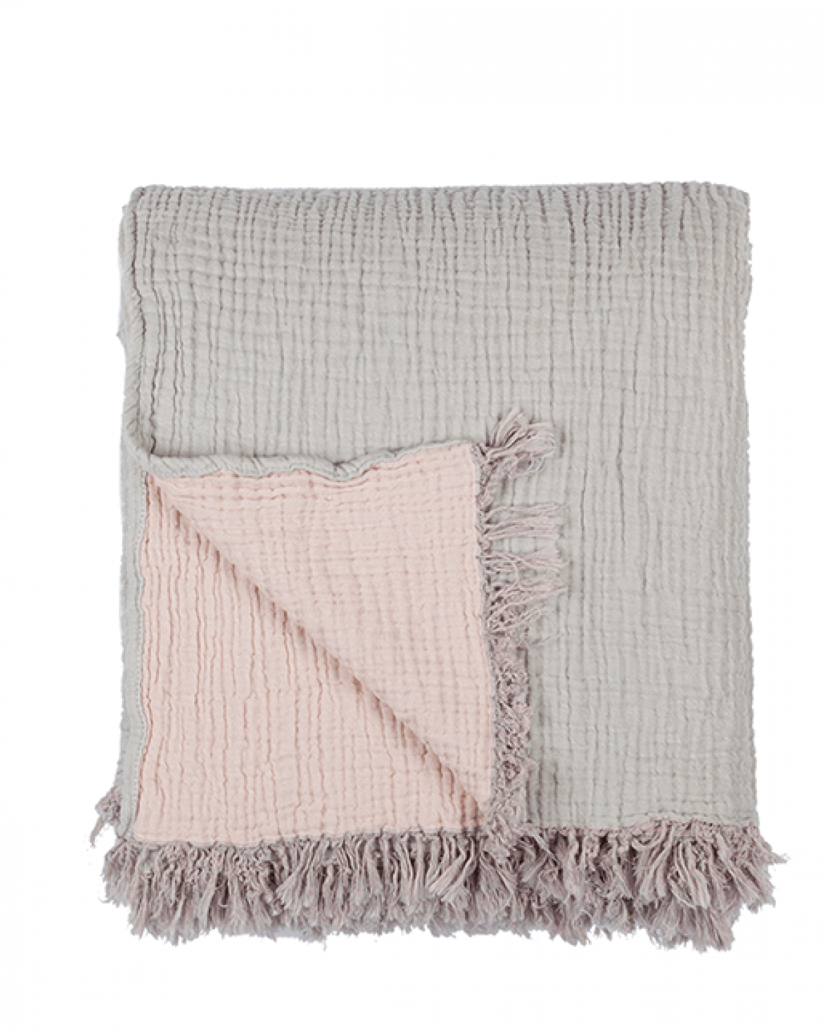 Cocoon Muslin Cotton Blanket- Grey Blush