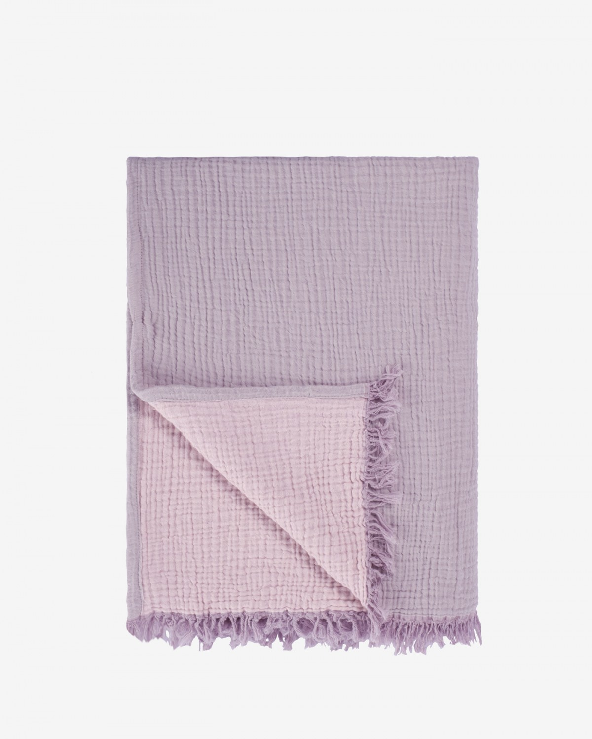 Cocoon Muslin Cotton Throw - Orchid & Burnished Lilac