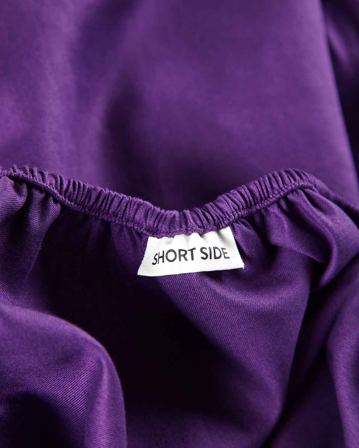 Lavish Sateen Fitted Sheet - Purple