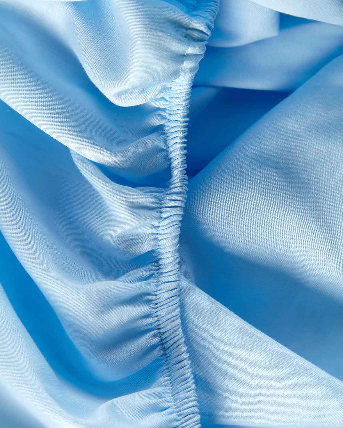 Reversible Percale Bedding Set - Blue & Baby Blue