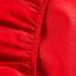 Reversible Percale Bedding Set - Fuchsia & Red