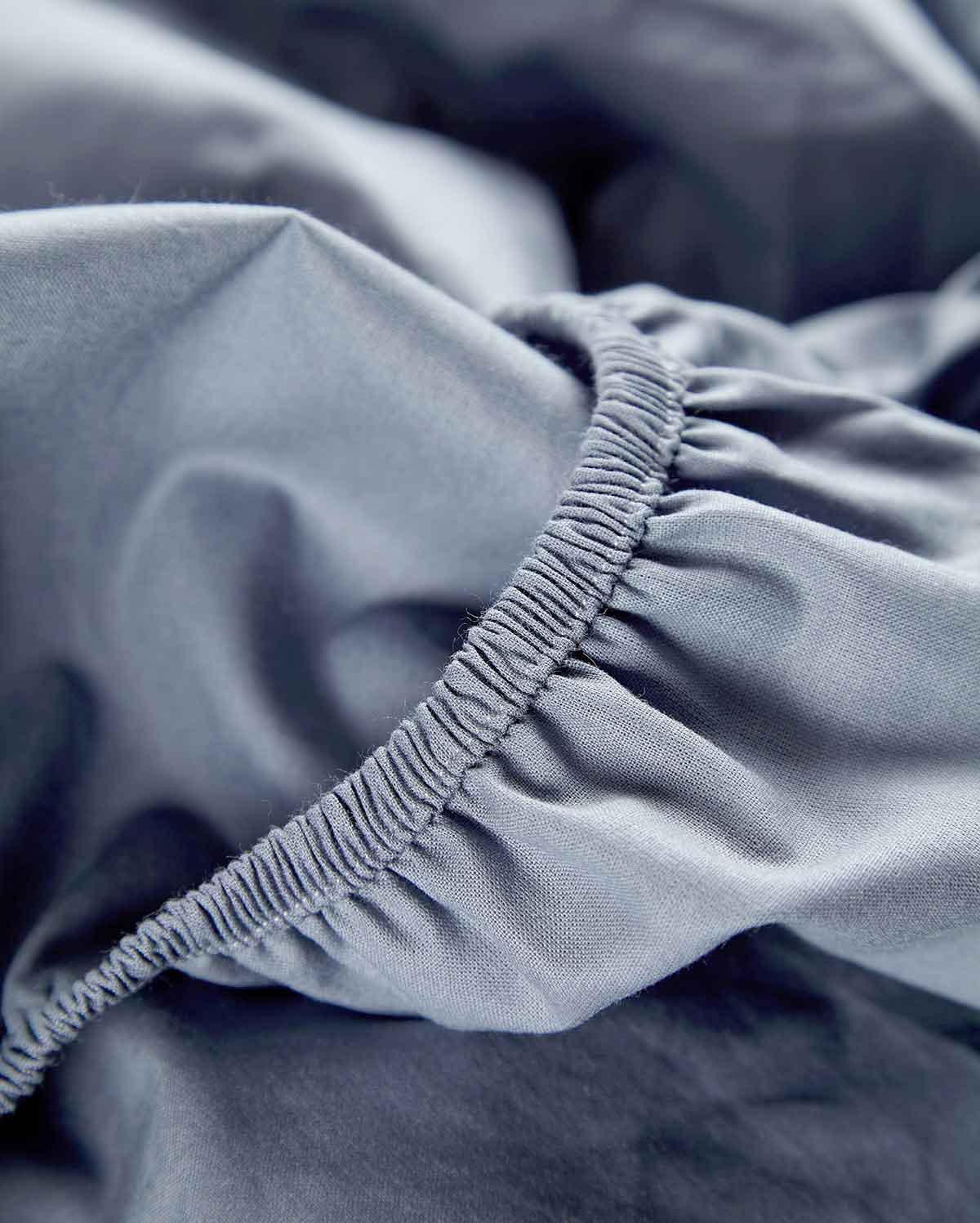 Classic Percale - Fitted Sheet Set - Dark Grey