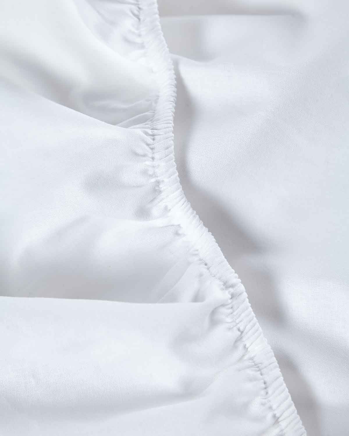 Classic Percale - Fitted Sheet Set - White