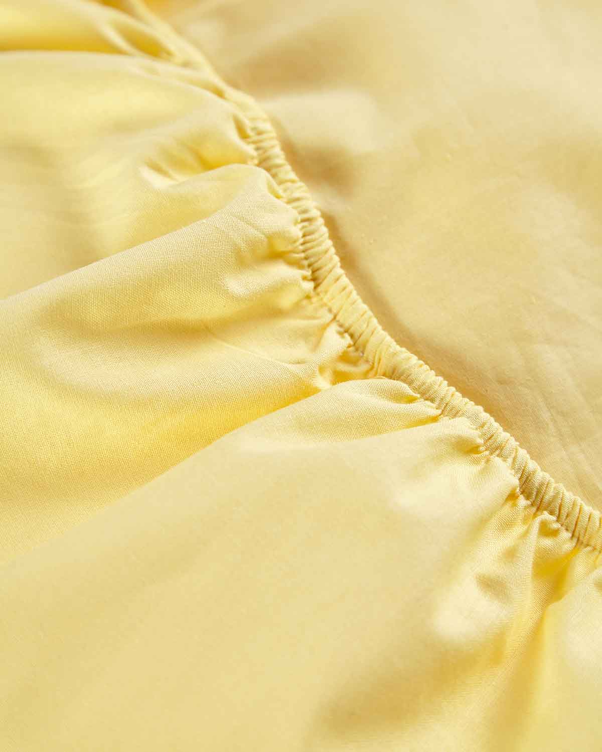 Classic Percale - Fitted Sheet Set - Yellow