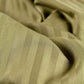 Sateen Stripe - Core Bedding Set - Oil Green & White