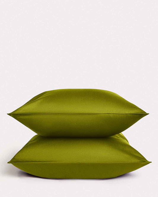 Lavish Sateen Pillowcase 2pcs - Green