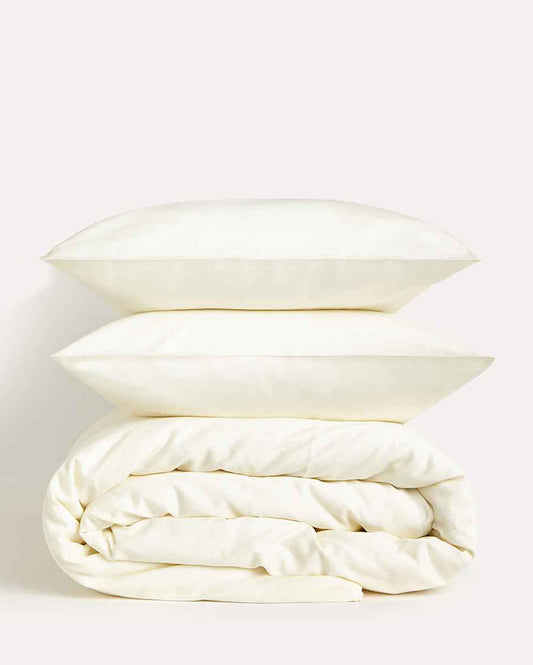 Lavish Sateen - Duvet Cover Set - Cream