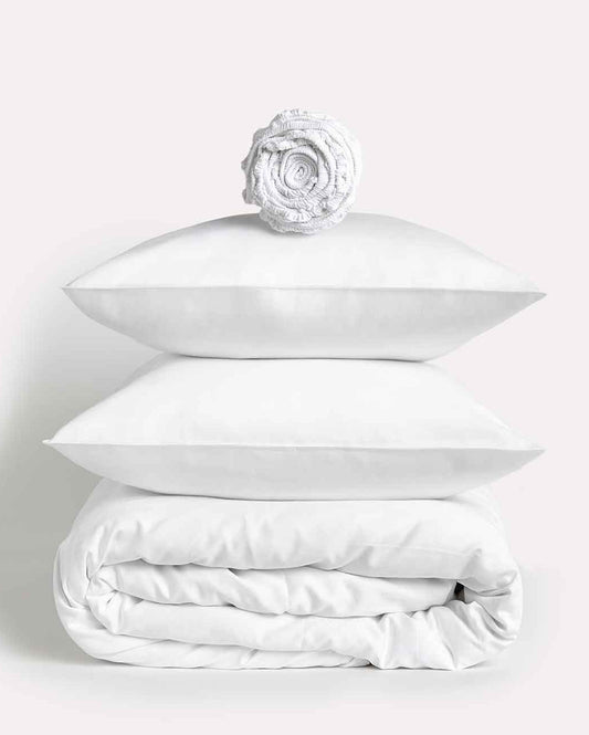 Lavish Sateen - Core Bedding Set - White