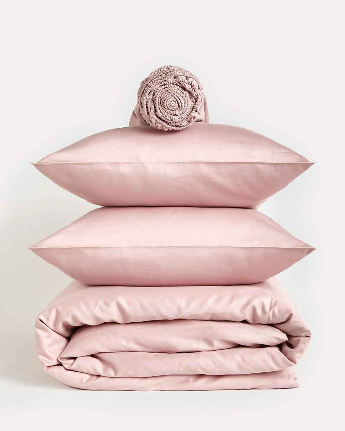 Lavish Sateen - Core Bedding Set - Nude Pink