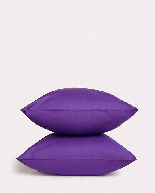 Classic Percale Pillowcase 2pcs - Purple