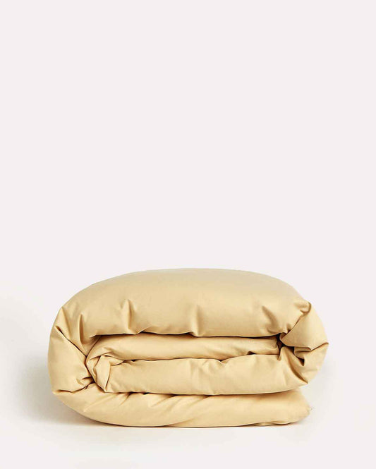 Classic Percale Duvet Cover - Creme Brule