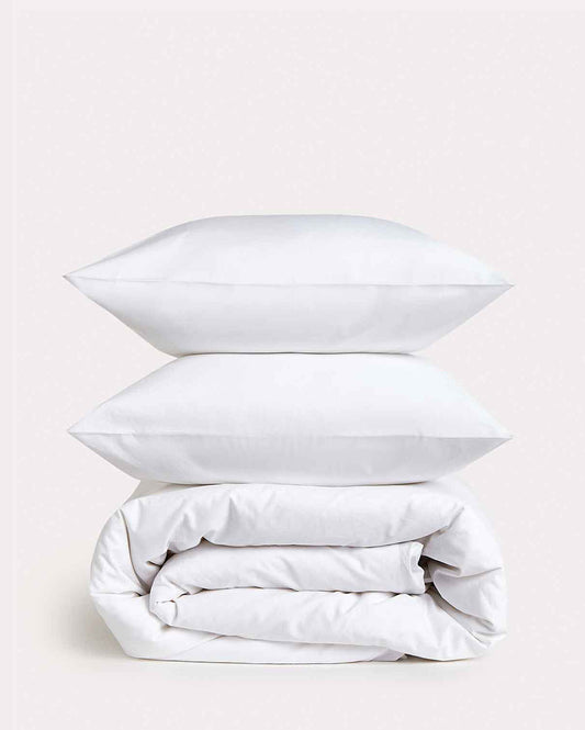 Classic Percale - Duvet Cover Set - White