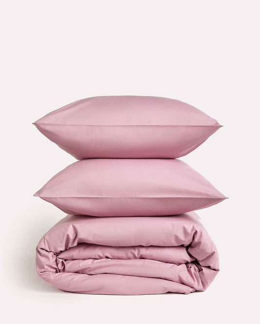 Classic Percale - Duvet Cover Set - Pink