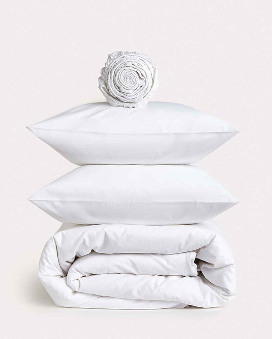 Classic Percale - Core Bedding Set - White