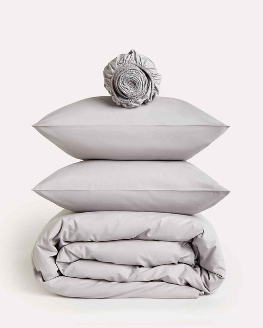 Classic Percale - Core Bedding Set - Grey