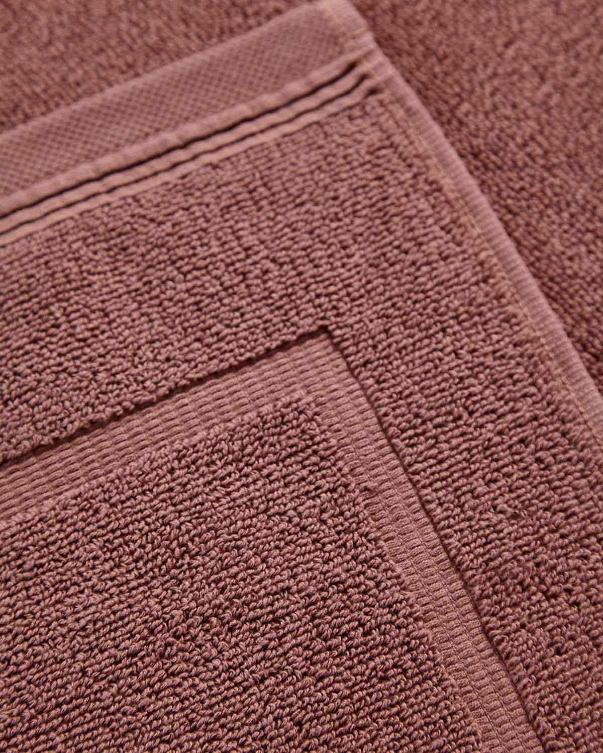 Cotton Bath Mat - Dusty Rose