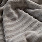 Cotton Ribbed Towel Set - Dark Grey (2 Towels)