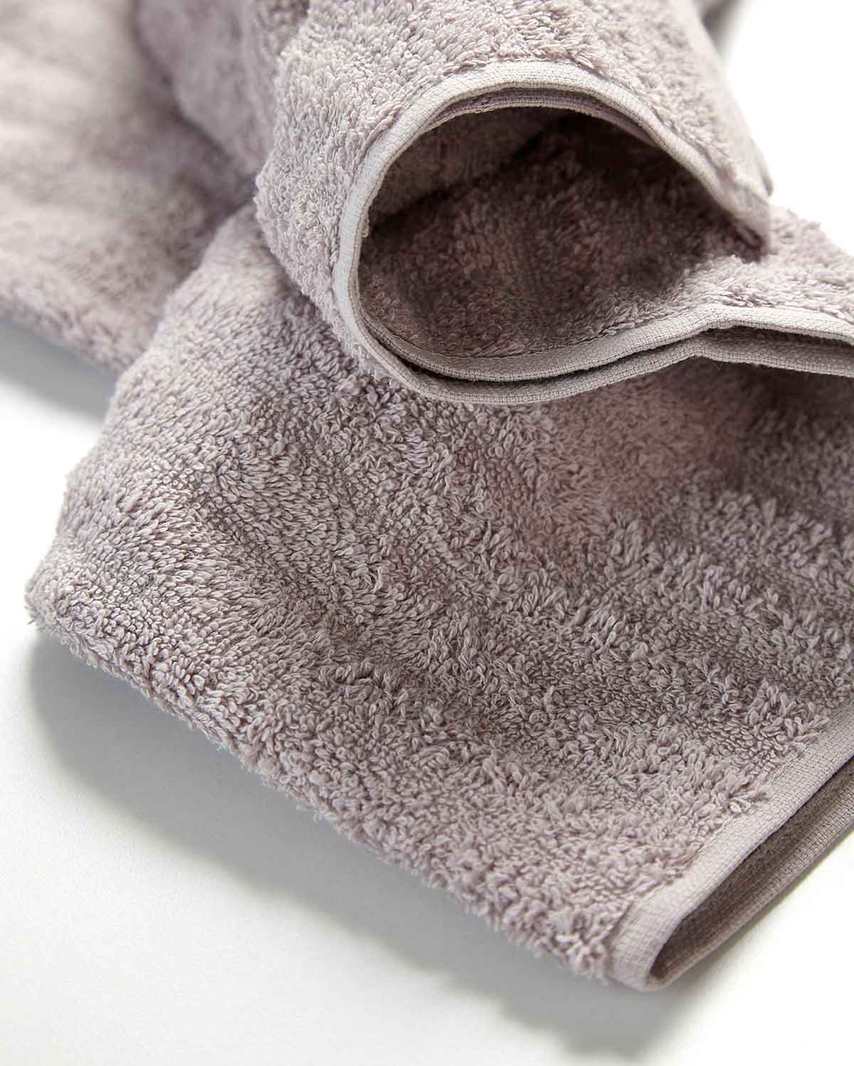 Cotton Ribbed Towel Set - Lilac (2 Towels)