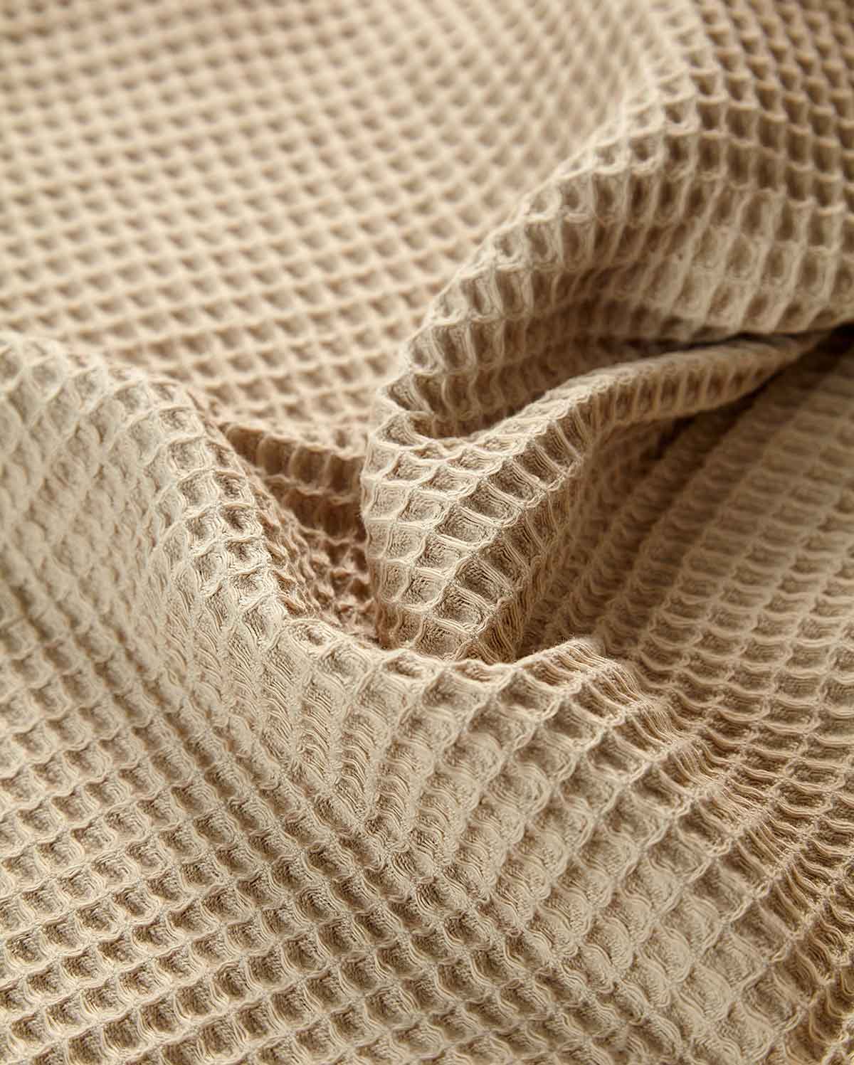 Cotton Waffle Towel - Beige (2 Towels)