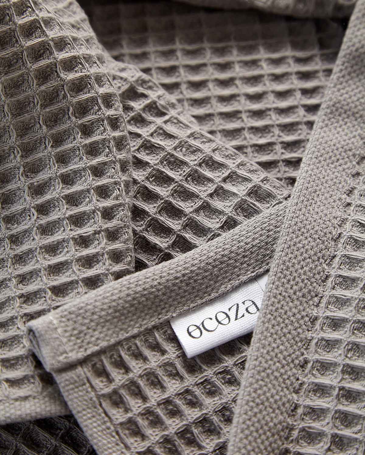 Cotton Waffle Towel - Grey (2 Towels)