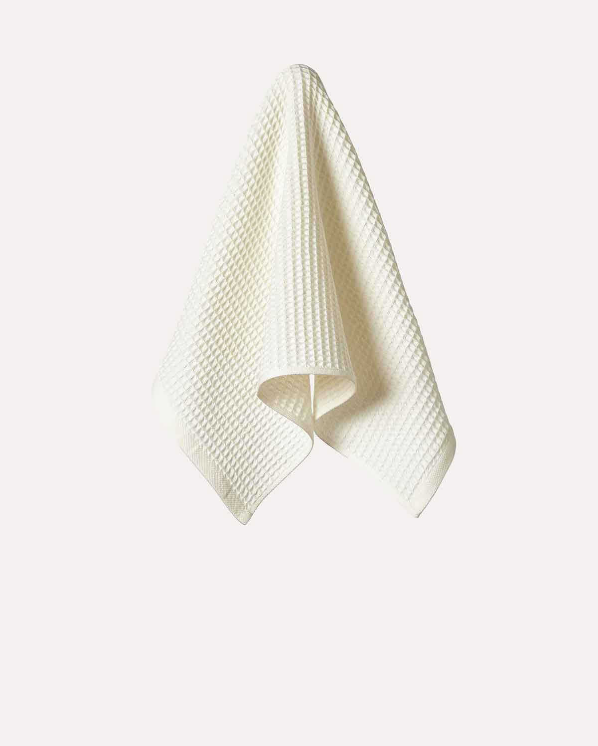 Cotton Waffle Towel - Cream (2 Towels)