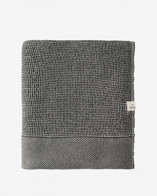 Pergamon Cotton Throw - Black