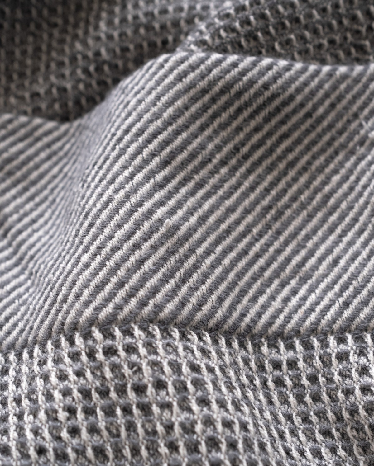 Pergamon Cotton Throw - Grey