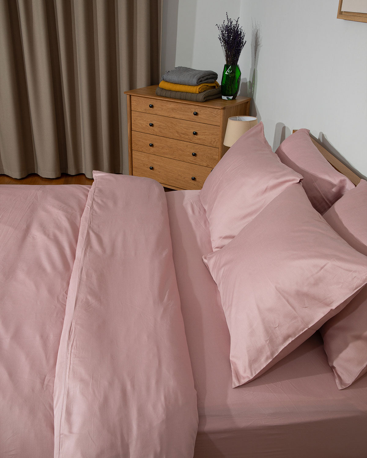 Lavish Sateen Duvet Cover - Nude Pink