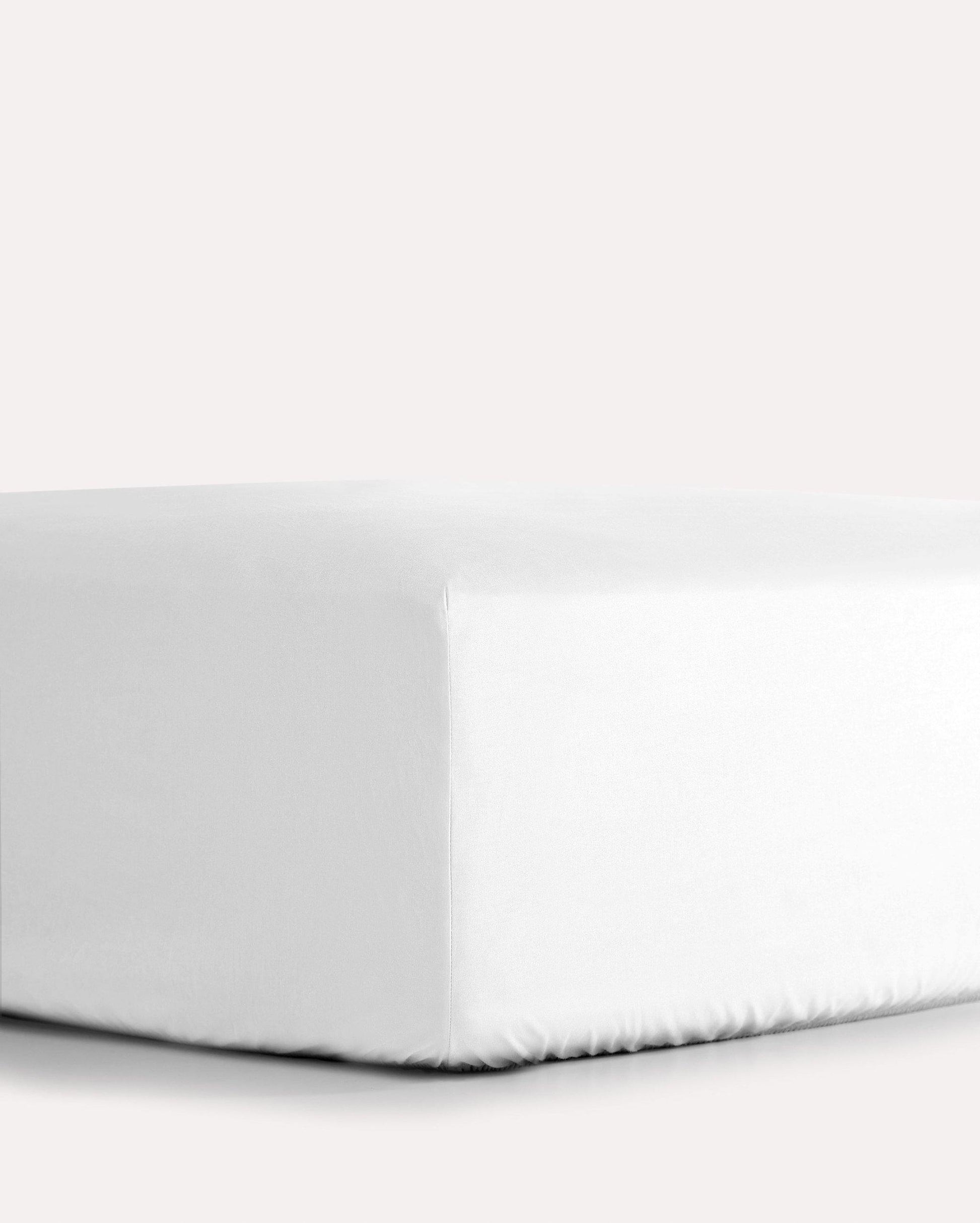 Classic Percale Fitted Sheet - White - Ocoza