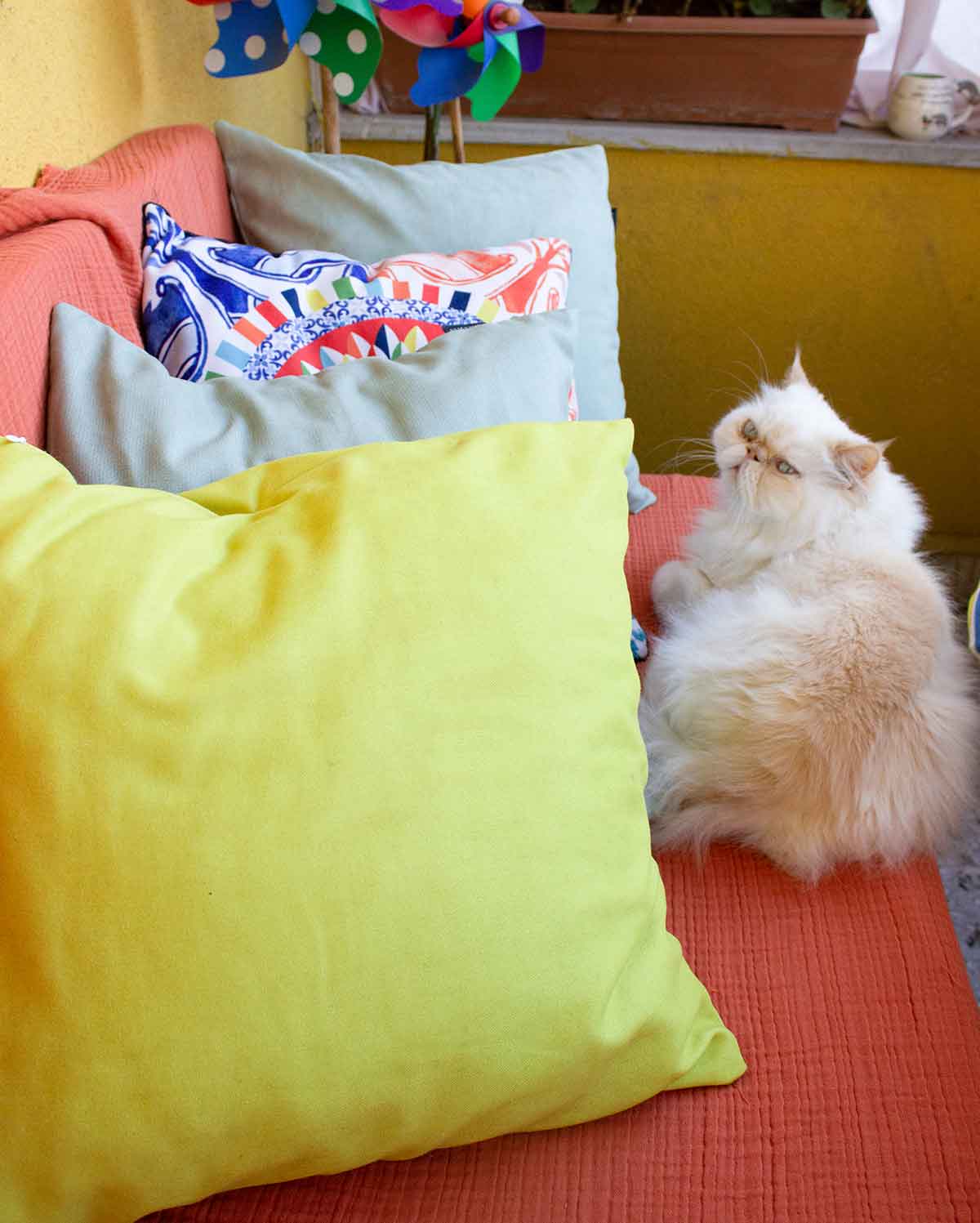 Pastel Cushion Cover - Yellow