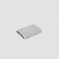 Ribbed Soft Cotton Towel Set - Grey (3 Towels)