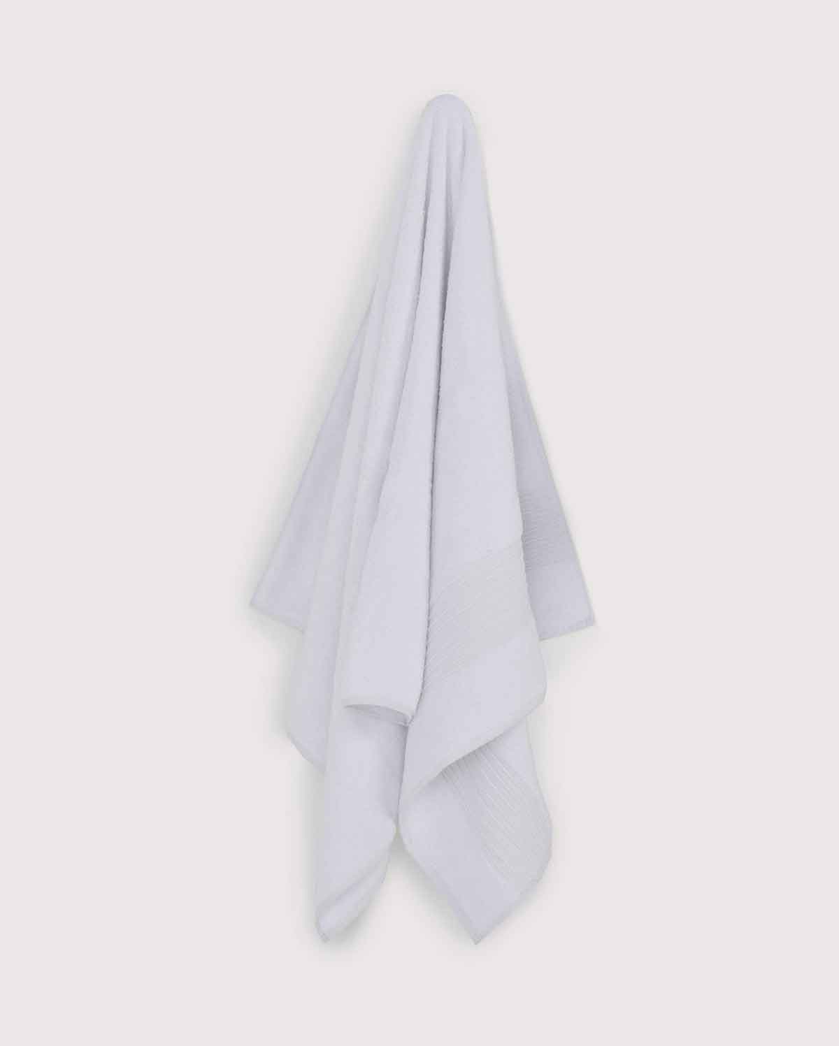 Cotton Plush Spa Towel Set - White (3 Towels)