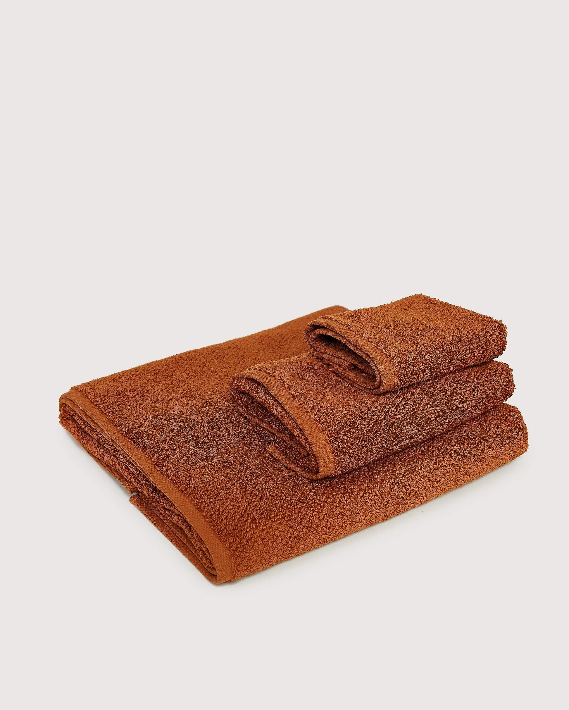 Willow Cotton Towel Set 3pcs - Mustard - Ocoza