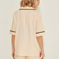 Cotton Woven Pyjama Set - Yellow